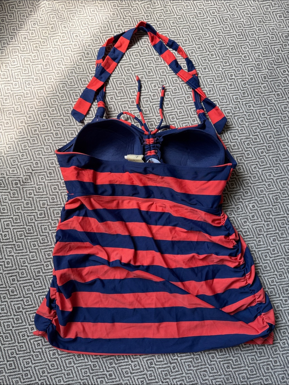 Motherhood Maternity striped halter tankini - Picture 3 of 8